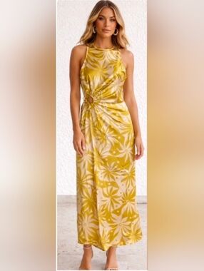 House of Harlow 1960 | Dresses | House Of Harlow 96 Ruffle Maxi Dress White  Floral Xs Nwot | Poshmark